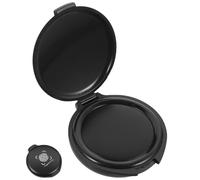 Générique Mini Tampon Encreur Rond, Tampon Encreur Comptable, Noir, Sponge et Abs-liquide, Portable, Séchage Rapide, pour Bureau et Affaires, pour Empreintes Digitales