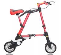 Générique Mini Vélo Pliant Léger, Portable for Étudiant De 8 Pouces, Ville Confortable Et Réglable, Cadre en Aluminium, Voyage Plein Air for Hommes Femmes(C)