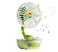 Générique Mini ventilateur - Flux d'Air Silencieux, Réglable et Rechargeable - Ventilo pour le bureau | Pour voiture pièce plage tente maison voyage camping bureau