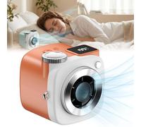 Générique Mini ventilateur portable en forme d’appareil photo avec cordon, petits ventilateurs personnels silencieux de 199 vitesses, ventilateur léger PersonalFan pour l’extérieur (Orange)