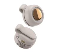 Générique Mini Ventilateur Portable et Silencieux sans Pale - 3 Vitesses pour Chemise ou Ceinture, Tourbillon Compact pour Bureau, Voyage et Maison (Blanc)