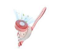 Générique Mini ventilateur | Rechargeable avec bracelet et chat mignon,Petit ventilateur nomade rafraîchissant à porter sur soi - pour, été, Intérieur, Maison, École, Classe,