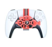 Générique Mini volant imprimé en 3D pour PS5 et PS5 slim Contrôleur de jeu auxiliaire Accessoires de remplacement (Peint)