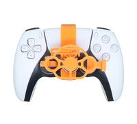 Générique Mini volant imprimé en 3D pour PS5 et PS5 slim Contrôleur de jeu auxiliaire Accessoires de remplacement (Trempé)