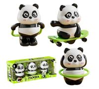 Générique Mini Wind-Up Panda Toys Set,3 Piece Cute Mini Walking Panda,Mechanical Pandas Crawling Toy,Fun Mechanical Toys for Party Favors,Birthday Gifts and Desk Decor