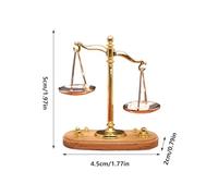 Générique Miniature Balance Figurine - Décoration pour Maisons De Poupées 1:12 & Justice Themed Décor | Mini Balance De Loi pour Salon, Salles De Bain, Cuisines, Chambre D' & Salle De Classe