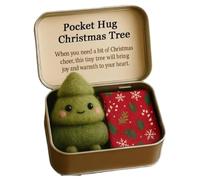 Générique Miniature Christmas Series in A Tin Box Plush Toy | Little Pocket Christmas Series Hug, Thoughtful Gift for Friends and Family, for Comfort & Support