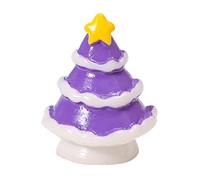 Générique Miniature Christmas Trees - Creative Resin Table Sculpture, Little Christmas Winter Decoration, Tree Ornament for Room, Mantel, Shelf, Tiered Tray, Porch, Home, Holiday Party