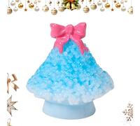 Générique Miniature Christmas Trees - Creative Resin Table Sculpture, Little Christmas Winter Decoration, Tree Ornament for Room, Mantel, Shelf, Tiered Tray, Porch, Home, Holiday Party