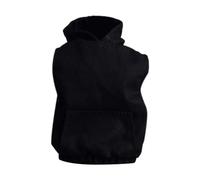 Générique Miniature Hoodie Action /12 Accessoires Poupée Costume Miniature Assemblage Tissu Adapté Décoration Cadeau, Noir