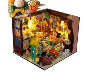 Générique Miniature House Building Kit, Intricate Tiny Craft Construction Toy, 6.18 x 5.63 x 4.72-inch Decorative Mini House Model for Home Office and Apartment Bookshelves Desks Dorms