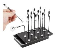 Générique Miniature Painting Stand - Holder Set for Spray Tools | Iron and Rubber with Storage Box, Alligator Clip Base, Crafts Hobby School Hotel, Office, Dorm, Industry, Workshop