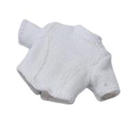 Générique Miniature T Shirt Femme Action Figurine Vêtement Manches Courtes Costume Textile Réaliste Adapté Aux Créateurs Présentations, Blanc