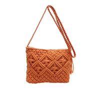 Générique Minimalist Tassel Women's Clutch, Minimalist Tassel Women's Clutch, Handwoven cotton rope Shoulder Bag, Stylish Summer Woven Bag (Orange,One Size)