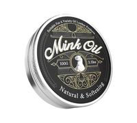 Générique Mink Oil Paste, Leather Care Softener, All-Natural Conditioner with Cleaning Power, 100g Restoration Cream for Boots Shoes Clothing Furniture Bags Jackets Sofa Use, 100g