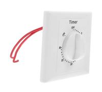 Générique Minuteur Mural Programmable 30 sans Voyant, Interrupteur à Minuterie Mécanique pour Prise Électrique Intérieure, Commande Compte à Rebours pour Contrôle Chauffage et Moteur,