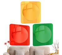 Générique Miroir à Bulles Convexe sensoriel - Acrylique 10x10 Pouces | Miroir acrylique auto-adhésif sensoriel avec stimulation visuelle tactile, apprentissage en salle de jeux en classe - Équipem