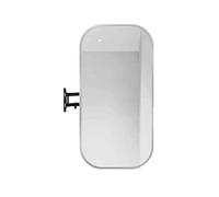 Générique Miroir d'angle rectangulaire de Salle de Bain, Miroir de courtoisie Suspendu avec Support Rotatif et Pliable, adapté au Maquillage Quotidien, aux Soins de la Peau, au Rasage(Silver,40x70cm)