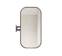 Générique Miroir d'angle rectangulaire Suspendu, Miroir de courtoisie de Salle de Bain avec Bras Rotatif, adapté à la décoration Murale de la Salle de Bain et du Salon(Color-1,40x70cm)