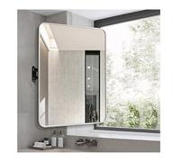 Générique Miroir d'angle Rotatif rectangulaire, Miroir de vanité de Salle de Bain Mural, Rotatif à 360 °, adapté aux hôtels et Appartements(Silver,60x80cm)