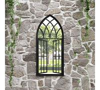 Générique Miroir de Jardin Noir 100x45 cm Fer pour Utilisation extérieure,Décorations,Miroirs-318362