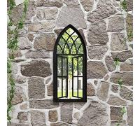 Générique Miroir de Jardin Noir 70x30 cm Fer pour Utilisation extérieure,Décorations,Miroirs-318364