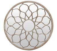 Générique Miroir de Jardin Sable 60x3 cm Fer Rond Utilisation extérieure,Maison & Jardin, Décorations, Miroirs, Crème (Poids 5.93KG)