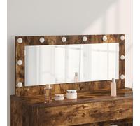 Générique Miroir de Maquillage avec lumières LED Chêne fumé 100x45x18 cm,Miroirs,11.5KG-868329