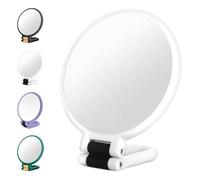 Générique Miroir de Maquillage grossissant 50X, Miroir portatif/Mural Double Face avec poignée réglable à 360 ° pour Les Soins de la Peau et la beauté