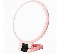 Générique Miroir grossissant 50X, Miroir de Maquillage Double Face avec poignée réglable à 360 °, Conception de Table Murale portative (Rose)