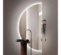 Générique Miroir LED de Salle de Bain 40 Pouces, Éclairage Dimmable, Anti-Buée, Étanche