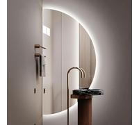 Générique Miroir LED de Salle de Bain 40 Pouces, Éclairage Dimmable, Anti-Buée, Étanche
