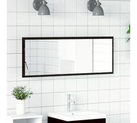 Générique Miroir LED de Salle de Bain - Chêne Noir - 100x8,5x37 cm - Bois reconstitué,Meubles-lavabos de Salle de Bains,11.4KG-862548