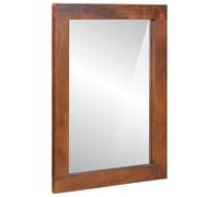 Générique Miroir Marron, Argent 50 x 70 cm Bois de Mangue Solide, Verre,Maison & Jardin, Décorations, Miroirs, Marron (Poids 5.58KG)