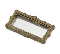 Générique Miroir Miniature pour Maison de | Meuble Vintage en résine | Miroir Miniature - pour Décoration de Chambre de, Scène de Table, Chambre à Coucher