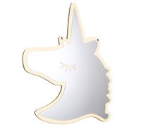 Générique Miroir Mural Autocollant Acrylique Forme Licorne Résistant à Eau Décor Moderne pour Chambre Garçon Fille Facile à Poser sur Surfaces Lisses