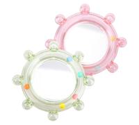 Générique Miroir pour Oiseaux,Jouet Rotatif À Roue Sonore 2 Pièces | Miroir pour Perroquets,Contre Solitude et Ennui, Jeu enrichissant, Convient aux calopsittes, Conures, inséparables,