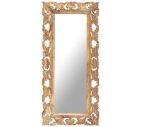 Générique Miroir sculpté à la Main Marron 110x50 cm Bois de manguier,Maison & Jardin,Décorations,Miroirs,Brun,10.02 KG,321640
