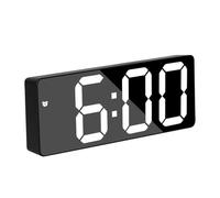 Générique Mirror Alarm Clock, LED Display Timer, Large Number Screen, 6.3x2.36x0.79 inches, Mode Function, Sleek Modern Design, for Bedroom Living Room Apartment Dorm Interior Decor Use