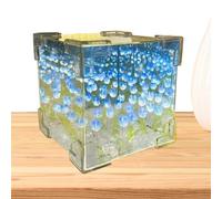 Générique Mirror Night Light - Flower Shaped Mirror Lamp With LED Glow | Decorative Cloud Lamp For Bedroom, Desk, Kids Room, Living Room, Home Ambience, Night Decoration And Soft Lighting