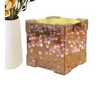 Générique Mirror Night Light - Flower Shaped Mirror Lamp With LED Glow | Decorative Cloud Lamp For Bedroom, Desk, Kids Room, Living Room, Home Ambience, Night Decoration And Soft Lighting