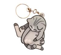 Générique Mischief Cat Interactive Keychain - Fun Animal Keyring for Bags and Accessories, Lightweight Design with Playful Character Detail, Keychain for Kids Adults Backpack Purse Bag Decor Travel