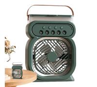 Générique Misting Fan - 9.45 Inches Portable Desk Cooler, 450ml Water Spray Fan, Personal Humidifier With 7 Colors Night Light 3 Wind Speeds For Home Dorm Office Travel Camping Outdoor
