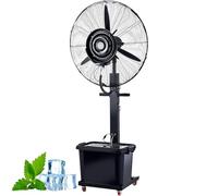 Générique Misting Fan Commercial Outdoor for Patio, Industrial Pedestal Portable Misting Fan, 28in, 32in with 42L/11 Gallon Water Tank, 3 Cooling Speeds, Super Strong Wind(26in(650mm))