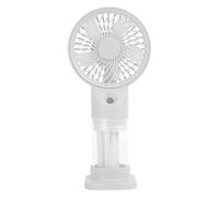 Générique Misting Fan, Foldable Personal Air Cooler, 3-Speed Spray Cooling Fan, Ideal for Outdoor Travel, Camping, Home, Beach, Gym, Picnic, Summer Relaxation, 16.2x4.4x7.8cm Blue White Purple
