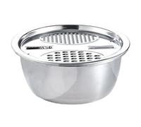 Générique Mixing Bowl Set | Nesting Basin with Grater & Colander | Kitchen Baking Nesting Shredding Basin Set - for Home Restaurant Vegetables Fruit Cooking Baking Rinsing Food Storage
