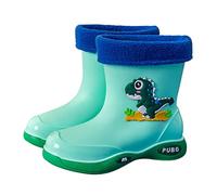 Générique Mixte Enfant Basic Bottes,Bottes de Pluie avec Semelle Antidérapante Chaussures Wellies Bottes en Caoutchouc Imperméables Léger Résistant pour Garçons et Filles