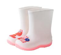 Générique Mixte Enfant Basic Bottes Bottines de Pluie Fille Garçon Chaussures Wellies en Caoutchouc Légères pour Enfants avec Eteint Garçons et Filles