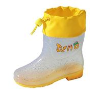 Générique Mixte Enfant Basic Bottes de Pluie avec Semelle Antidérapante Nourrissons Pépinière Chaussures Wellies en Caoutchouc Botte pour Fille Filles et Adolescents Adultes