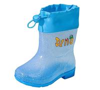 Générique Mixte Enfant Basic Bottes de Pluie avec Semelle Antidérapante Nourrissons Pépinière Chaussures Wellies en Caoutchouc Botte pour Fille Filles et Adolescents Adultes